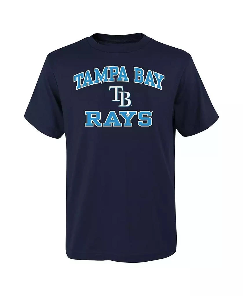 Outerstuff Big Boys and Girls Navy Tampa Bay Rays Heart Soul T-Shirt 1
