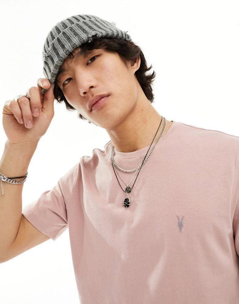 ALL SAINTS AllSaints Brace brushed cotton t-shirt in pastel pink 1