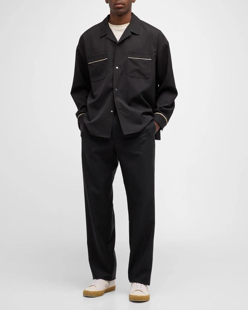 FRAME Men's Piped Pajama Shirt 2