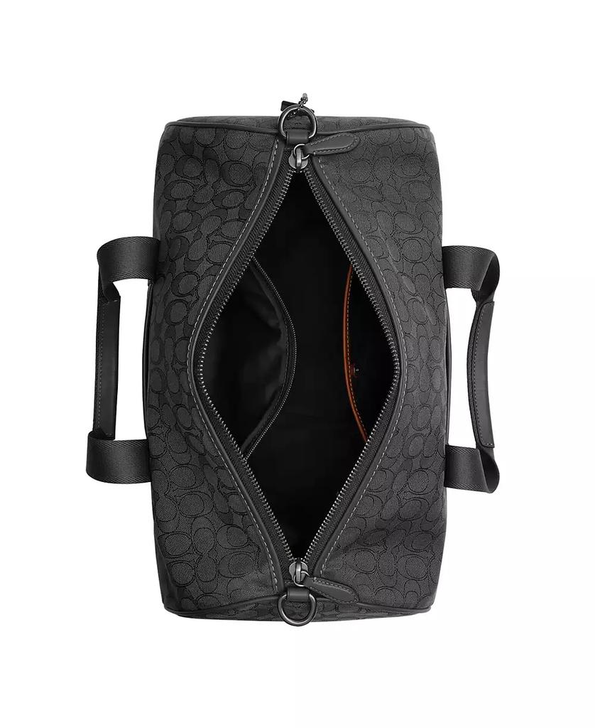 Coach Men
s Theo Signature Jacquard Duffle Bag