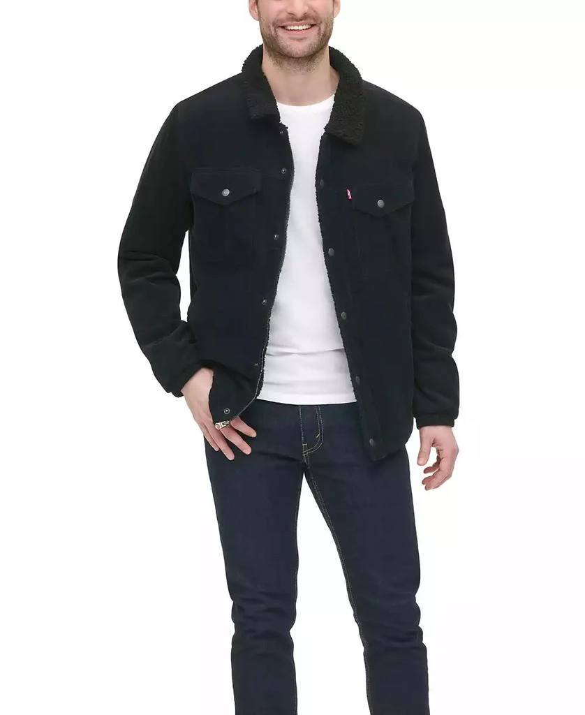 Levi's Men's Fleece-Lined Corduroy Trucker Jacket 4