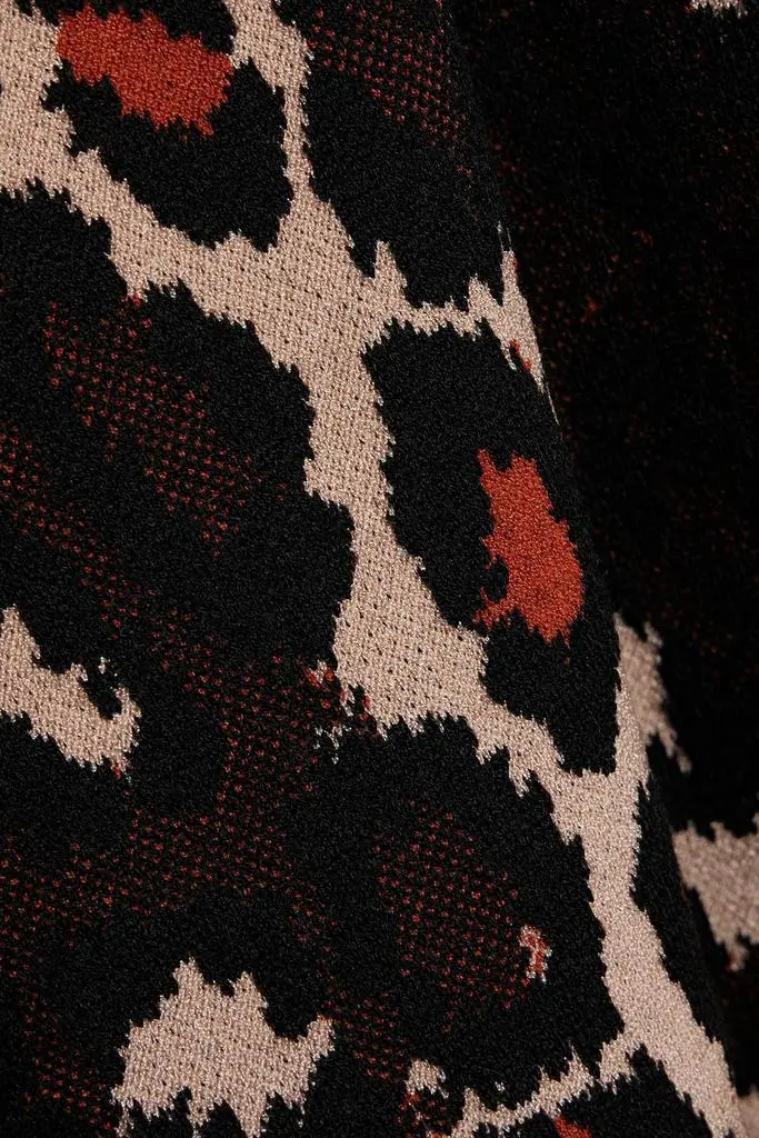 Diane von Furstenberg Savannah jacquard-knit midi wrap dress 4