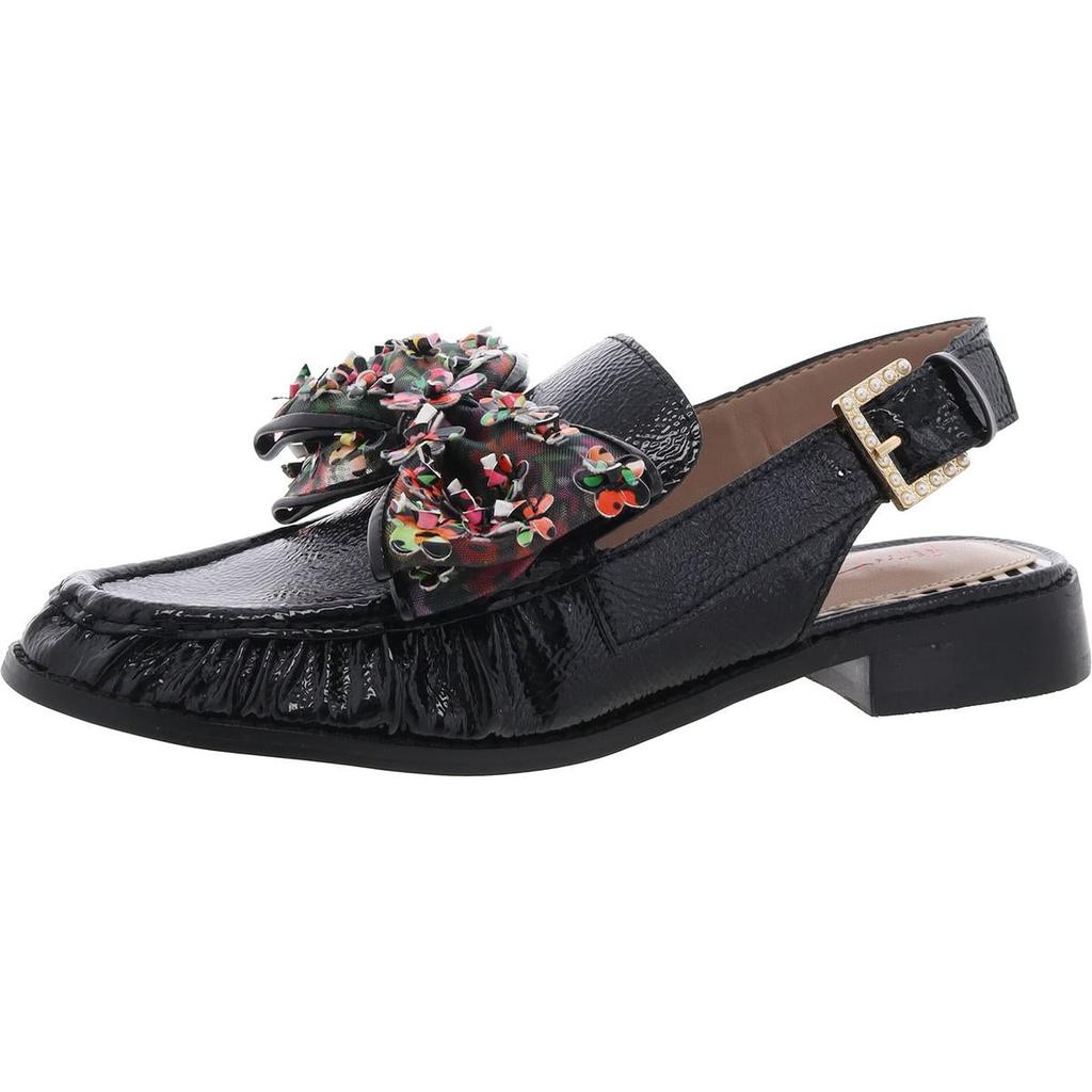 Betsey Johnson Breyer Womens Patent Floral Slingbacks