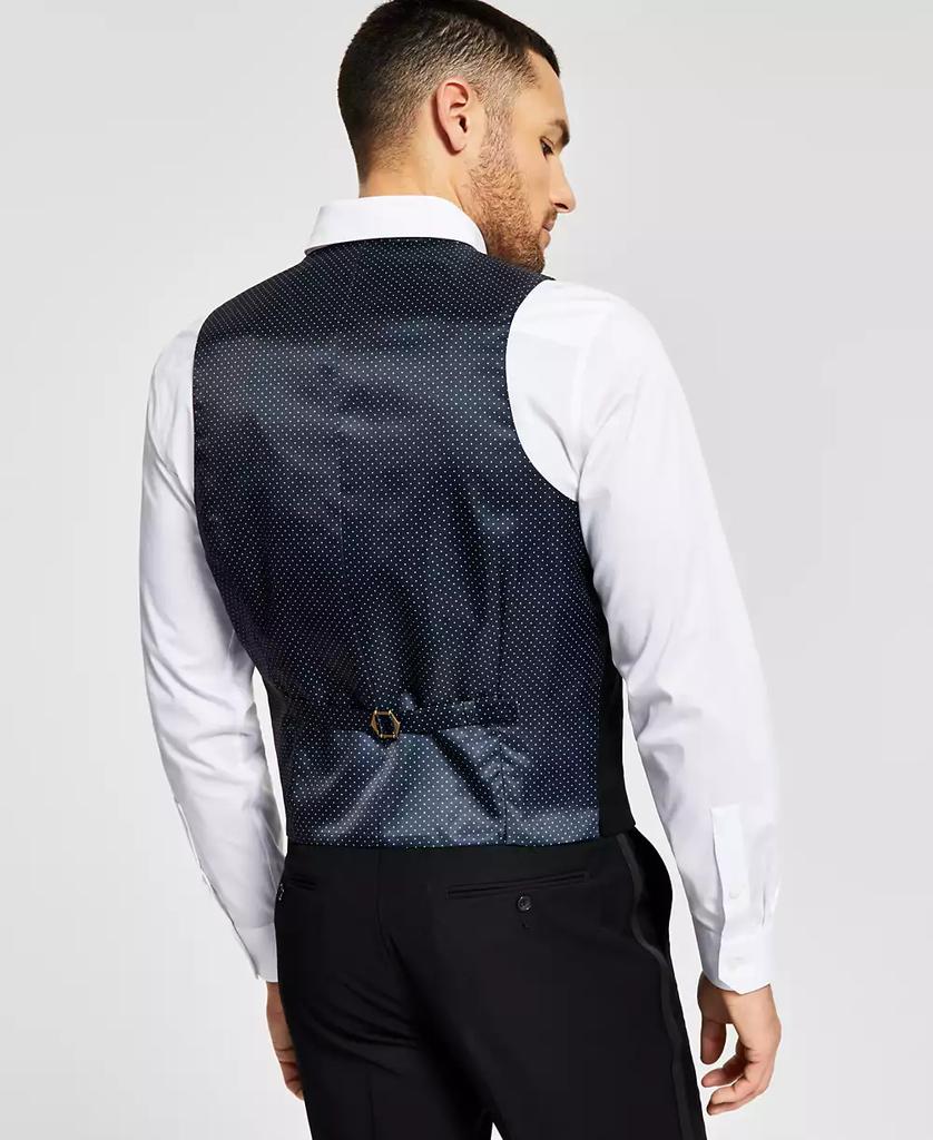 Alfani Men's Classic-Fit Stretch Black Tuxedo Vest, Created for Macy's