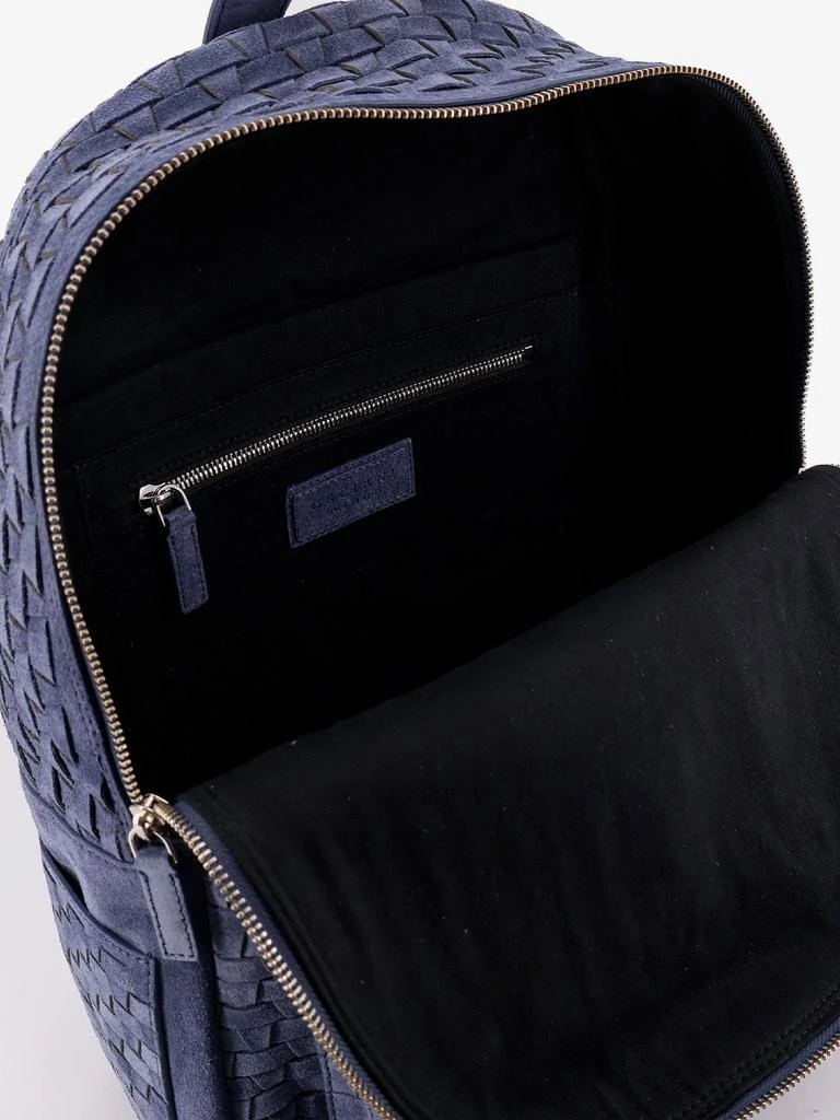 ORCIANI Suede backpack with woven pattern 4