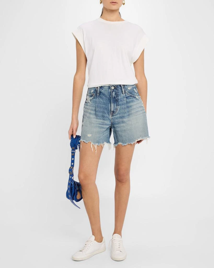 MOUSSY VINTAGE Ludlow Distressed Denim Shorts 2