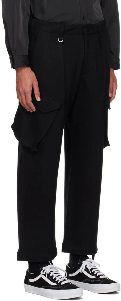 SOPHNET. Black Gusset Cargo Pants 2