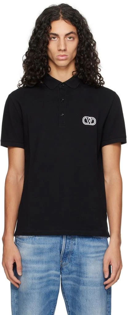 Valentino Black VLogo Polo 1