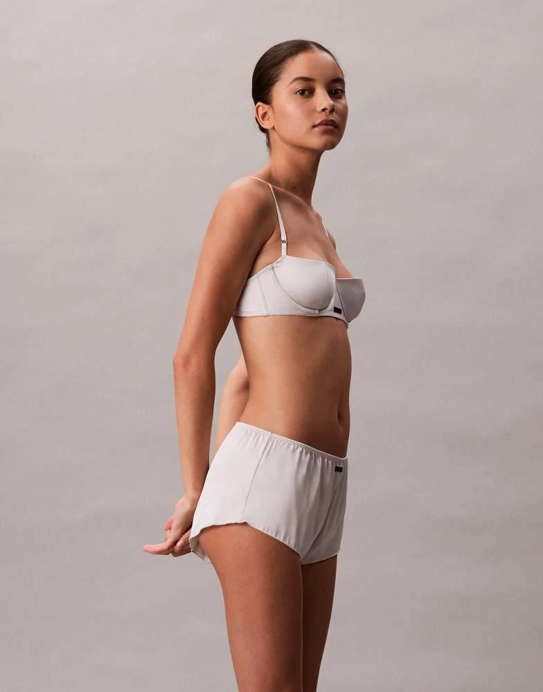 sexy calvin klein lingerie Calvin Klein Calvin Klein sexy satin balconette bra in white - Lingerie