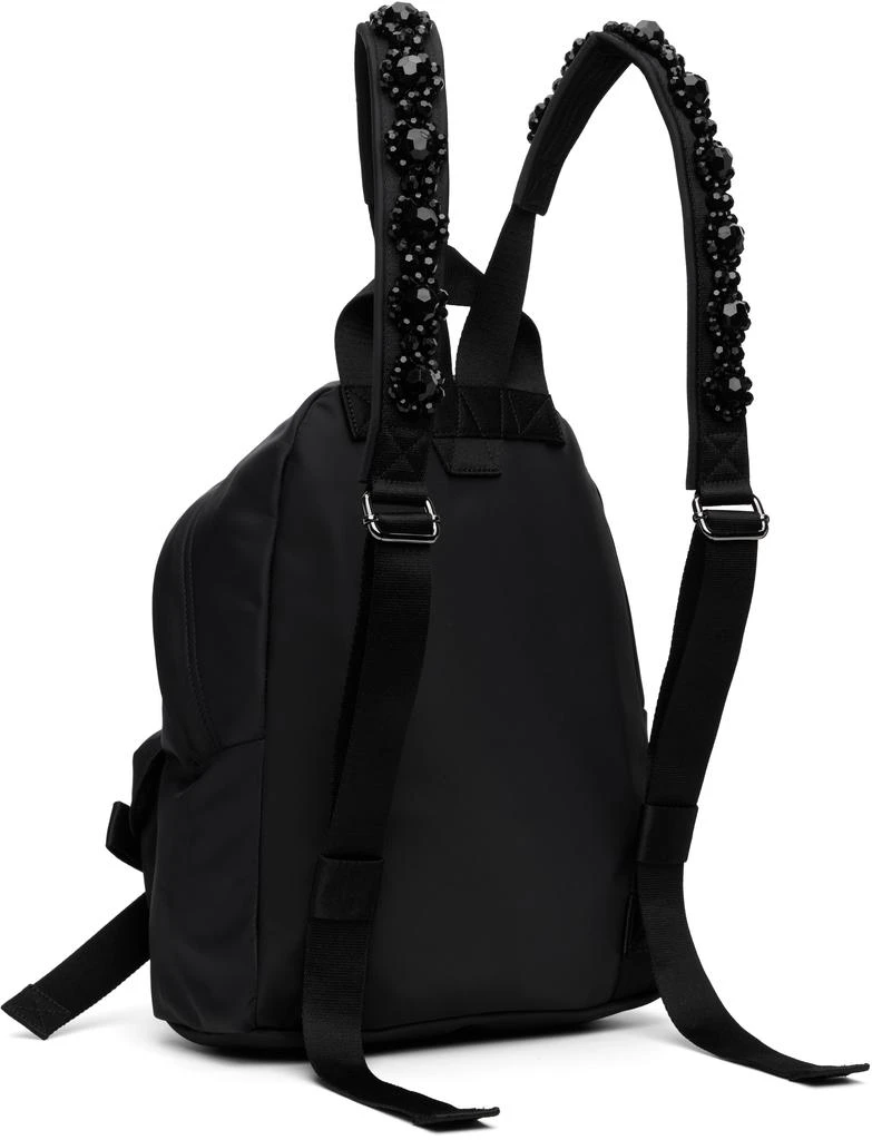 Simone Rocha Black Beaded Utility Bow Backpack 3