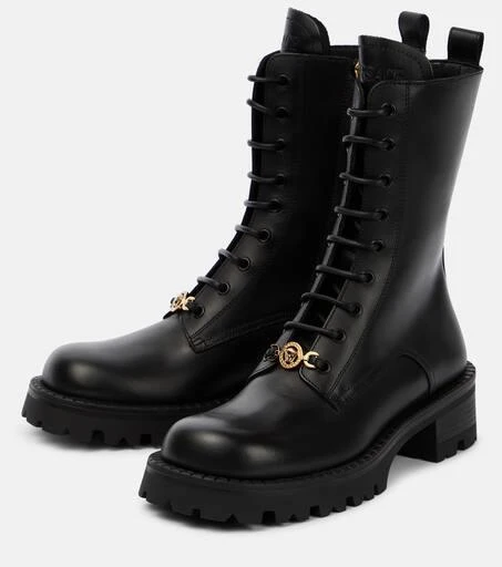 Versace Vagabond leather lace-up boots 5