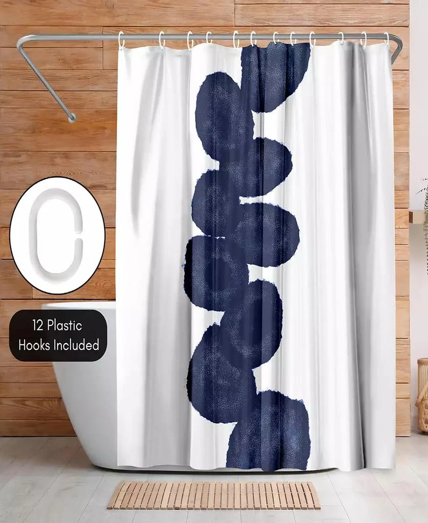 Americanflat 71x74 Shower Curtain - Blue Abstract Design - Indigo Vine by Chaos
Wonder Design 5