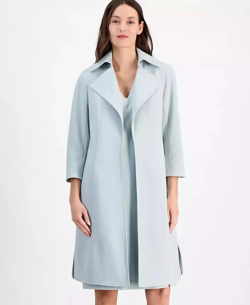 Women's Stretch Wide-Collar Open-Front Long Jacket – On Sale Now