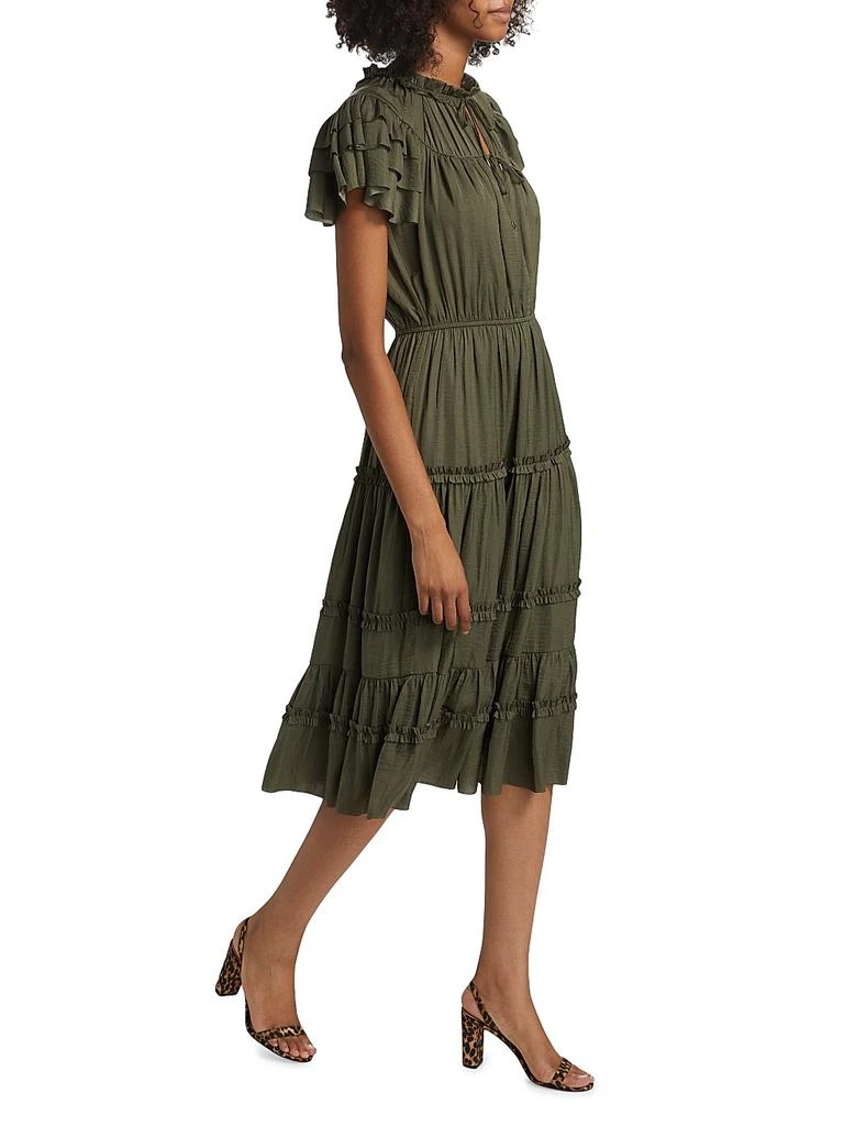 If Only Studio Parachute Ruffled Midi-Dress 2