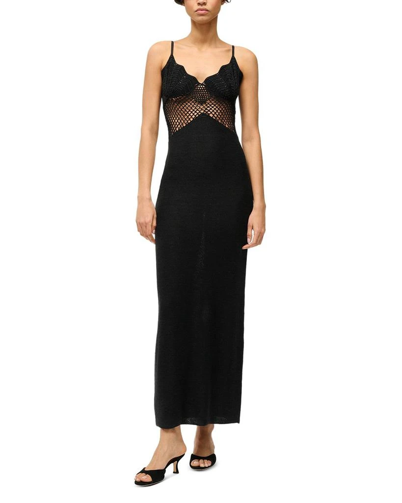 Staud Tara Mesh Inset Dress 1