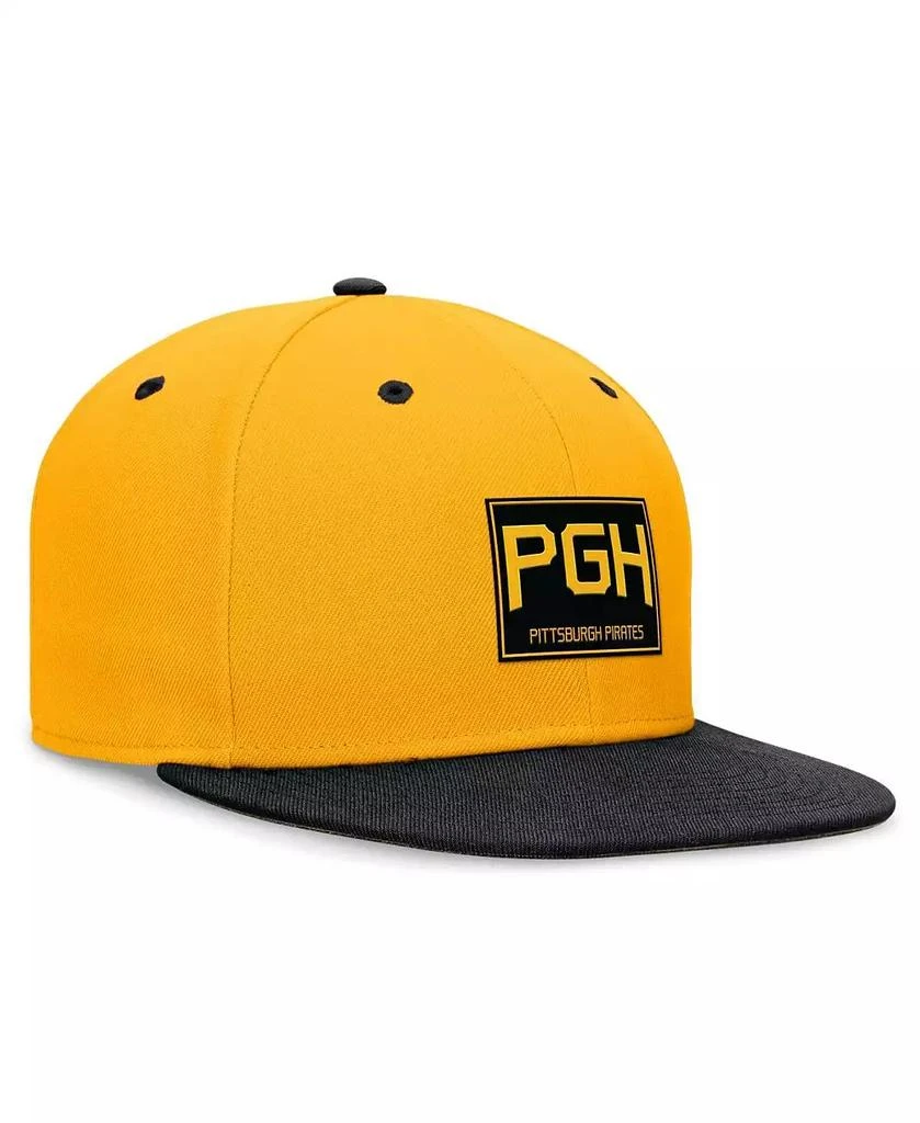 NIKE Men's Gold/Black Pittsburgh Pirates City Connect True Fitted Hat 3