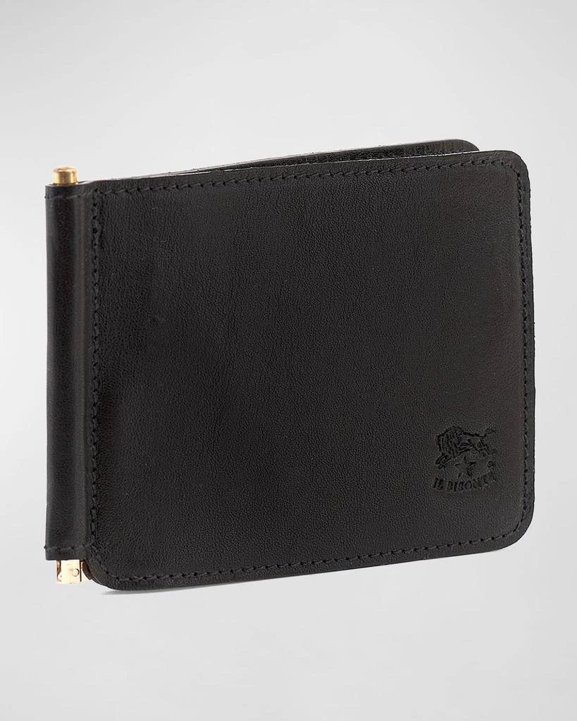 Il Bisonte Men's Leather Bifold Wallet w/ Money Clip 3