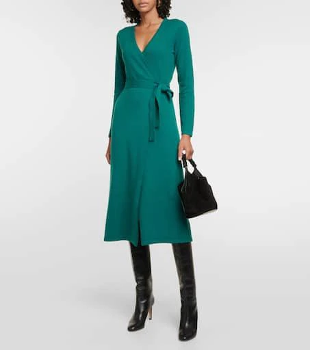 Diane von Furstenberg Astrid wool and cashmere wrap dress 2