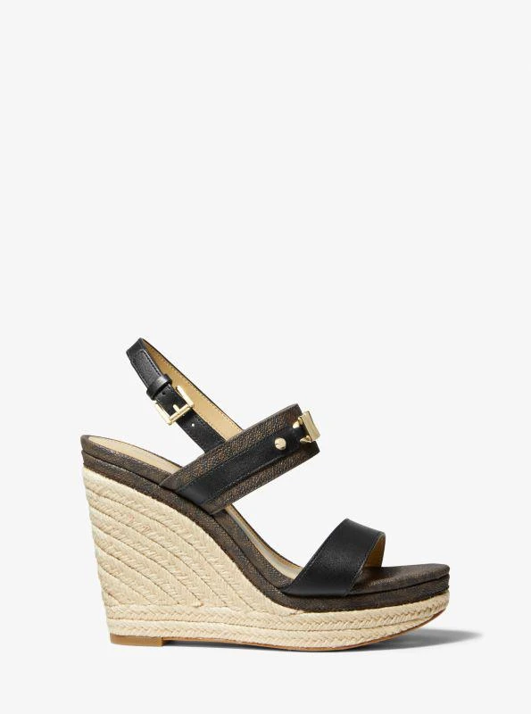 Michael Kors Farrah Leather Wedge Sandal 2