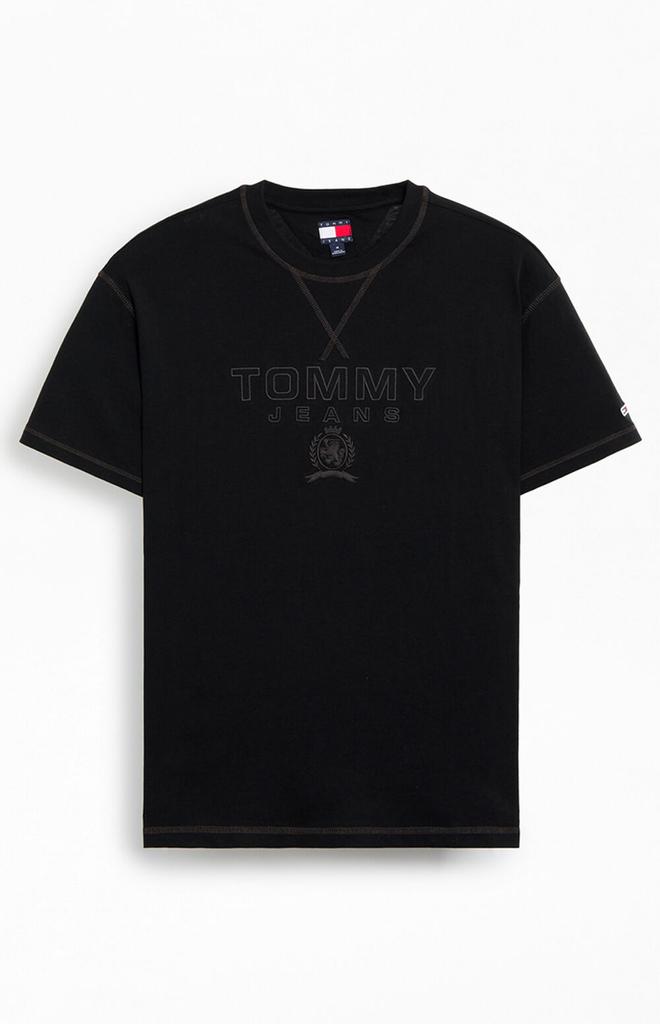 Tommy Jeans Black Tonal Crest T-Shirt