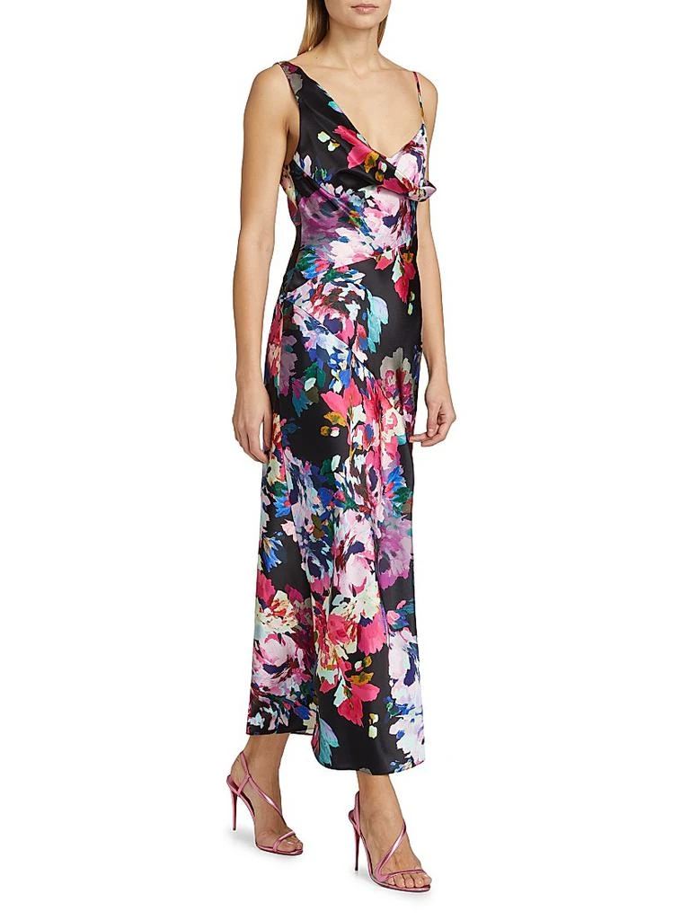 emese floral pleated maxi dress Emese Floral Pleated Maxi Dress