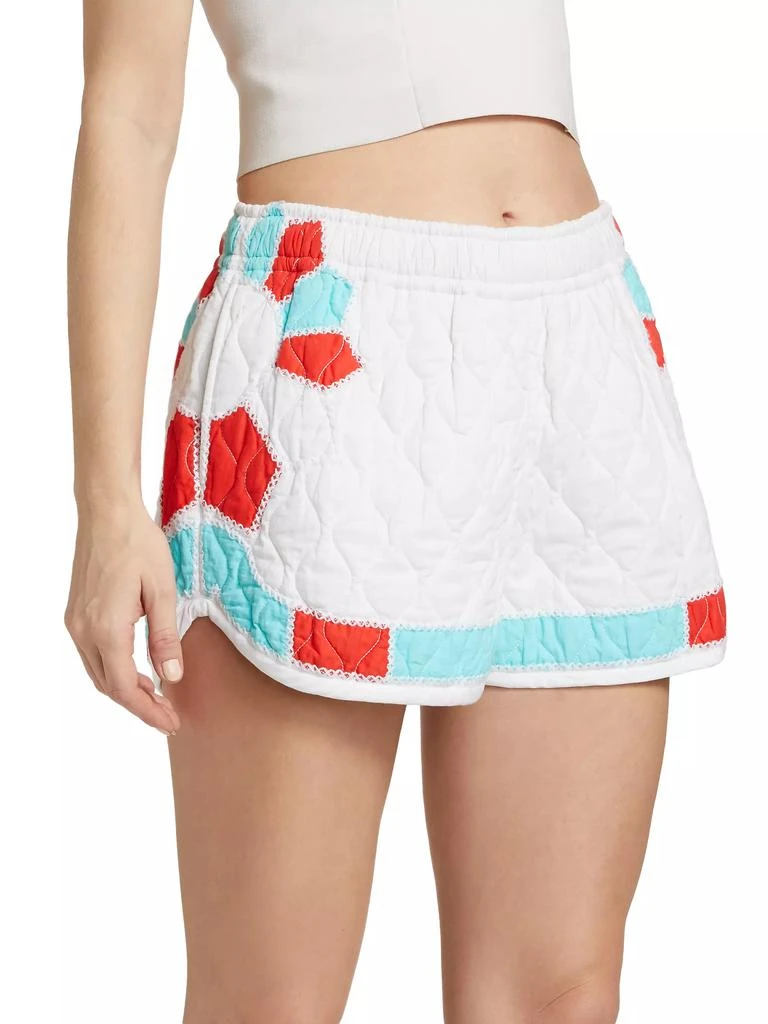 Rhode Mateo Quilted Cotton Shorts 4