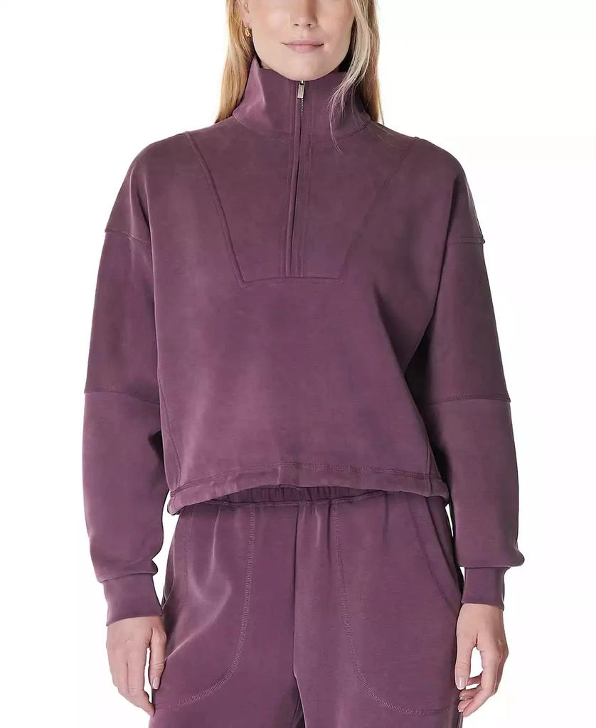 SWEATY BETTY Women's Funnel Neck 1/2-Zip Sweatshirt 1