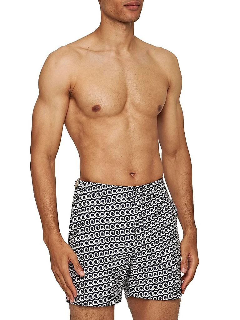 ORLEBAR BROWN Bulldog Jacquard Lacuna Swim Trunks 4
