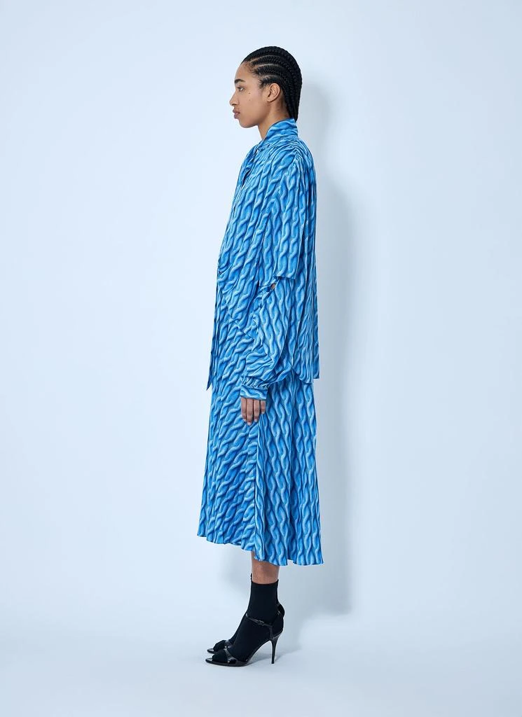 Balenciaga Double Sleeve Pleated Dress 3