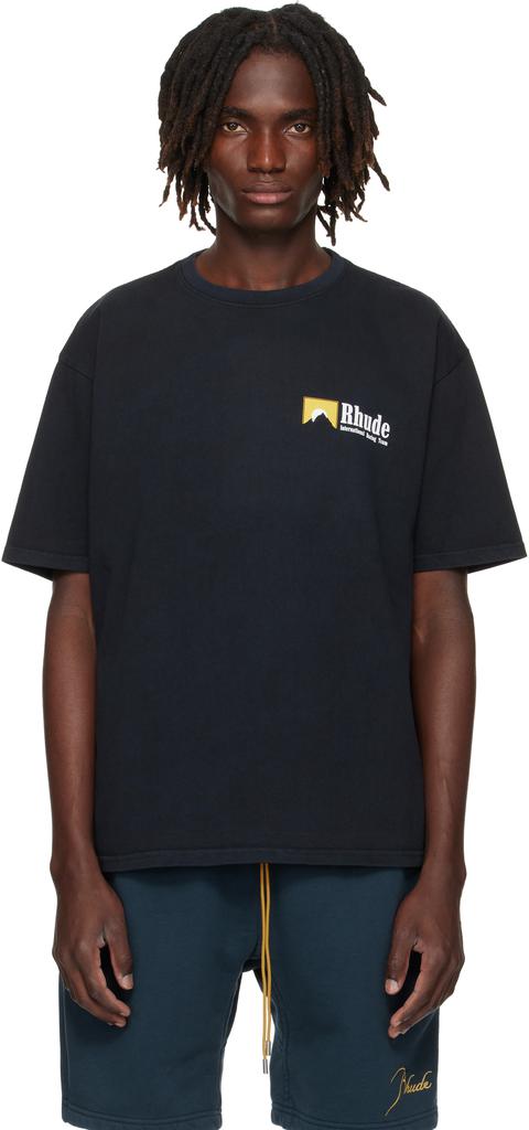 Rhude Black Side Logo Long Sleeve T-Shirt - T-Shirts