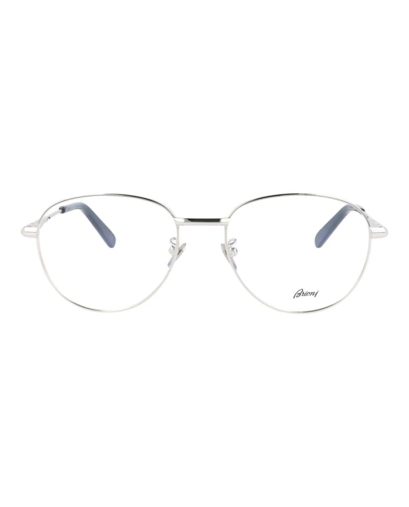 Brioni Round-Frame Metal Optical Frames 1