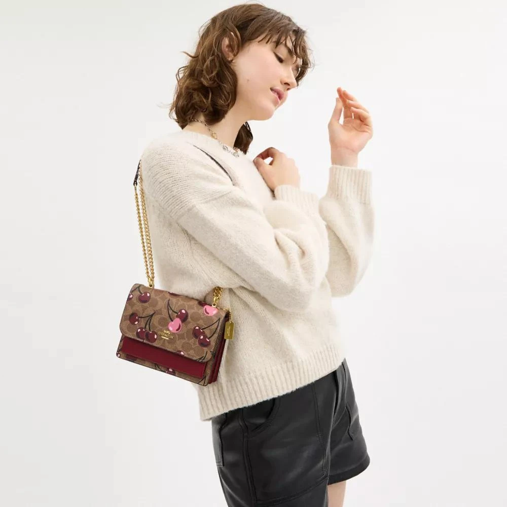 Coach Mini Klare Crossbody Bag In Signature Canvas With Cherry Print 3