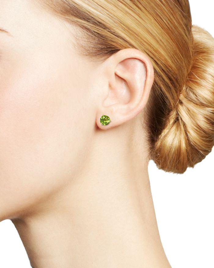 Bloomingdale's Peridot Stud Earrings in 14K Yellow Gold