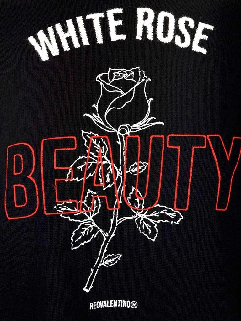 RED Valentino REDValentino Rose Embroidered Jumper 3