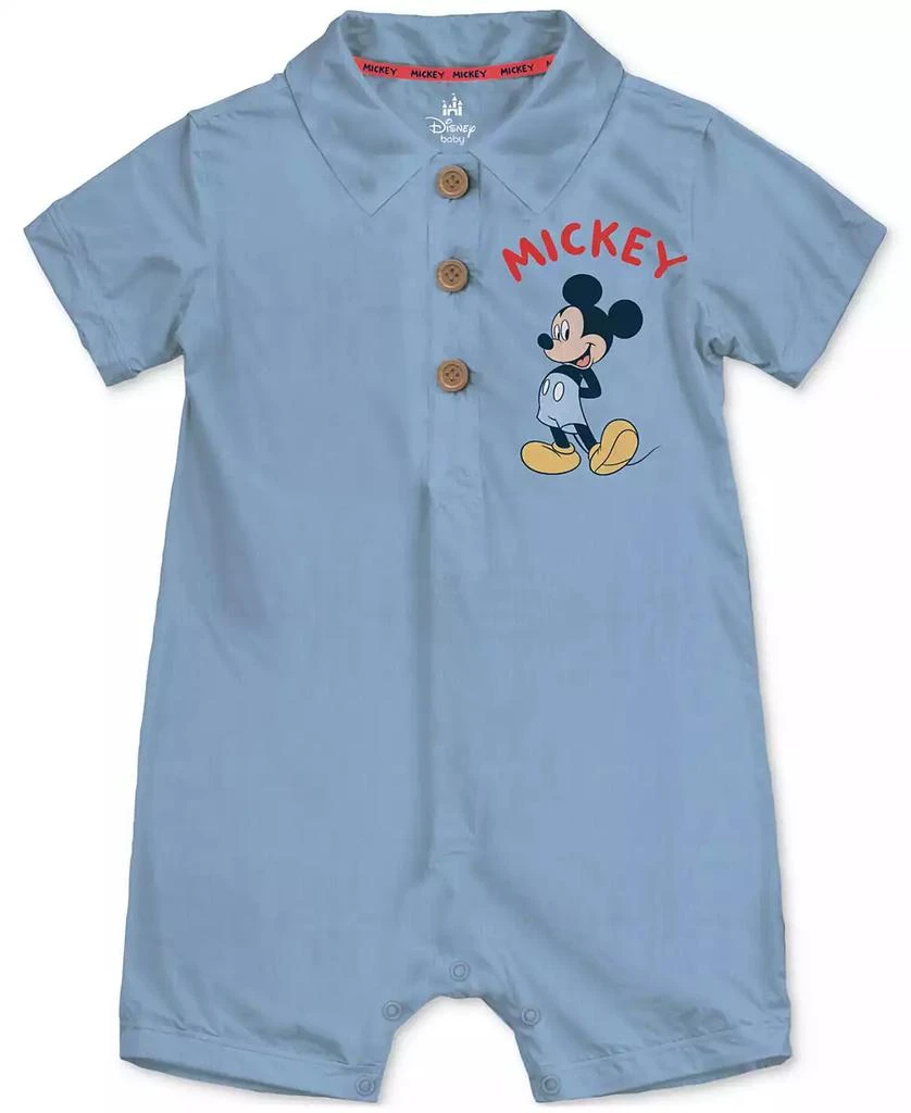 Disney Baby Boys Mickey Mouse Cotton Rompers, 2 Piece Set 4