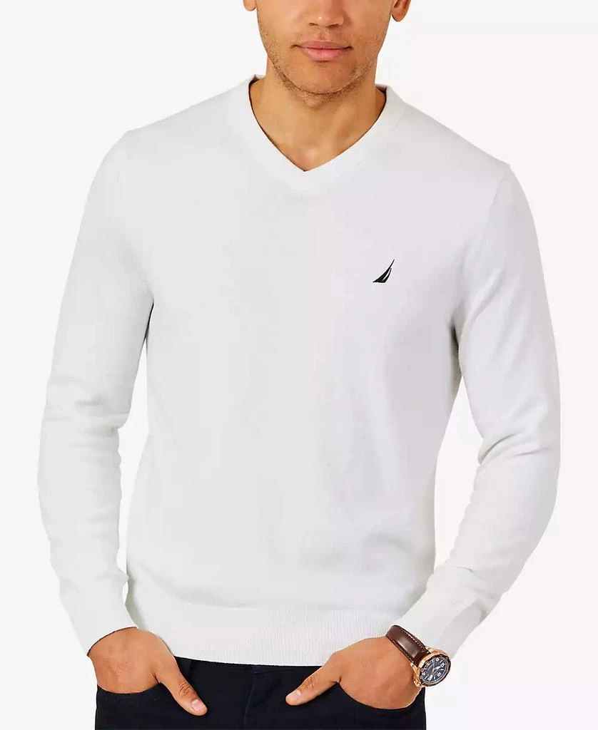 Nautica Men's Navtech Performance Classic-Fit Soft V-Neck Sweater 1