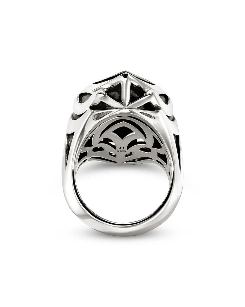 John Hardy Men
s Sterling Silver Naga Blue Sapphire Dragon Ring 5