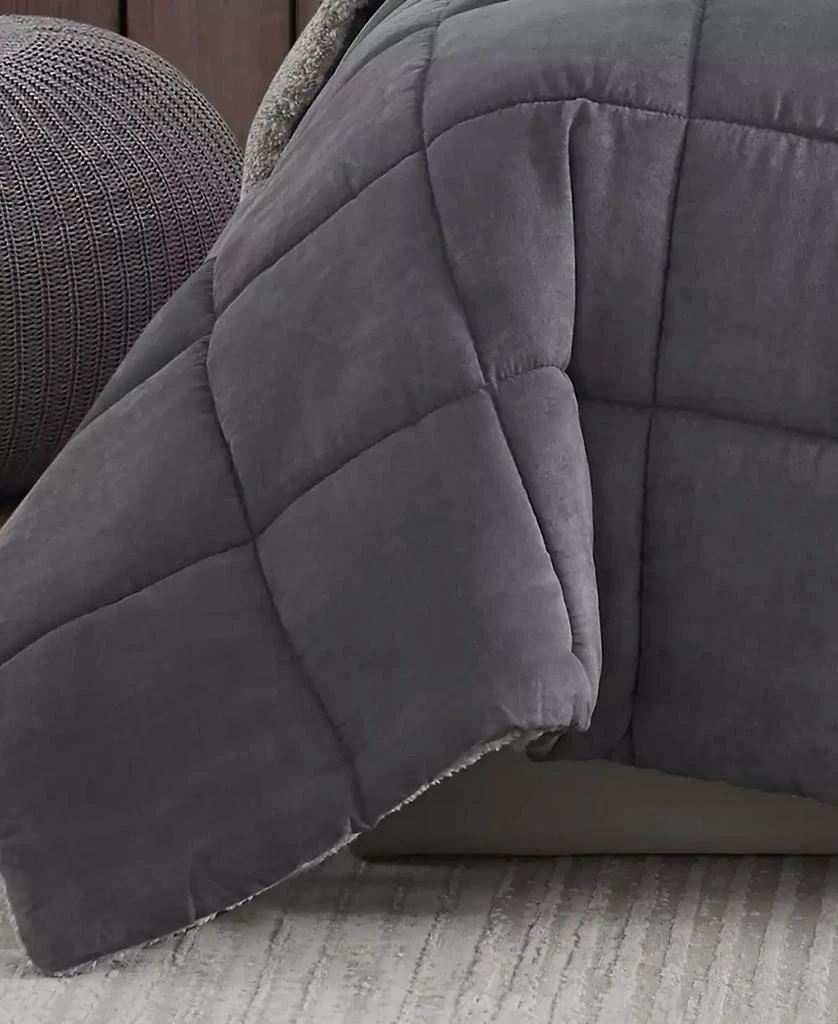 Eddie Bauer Sherwood Reversible Micro-suede Sherpa Comforter Set 7