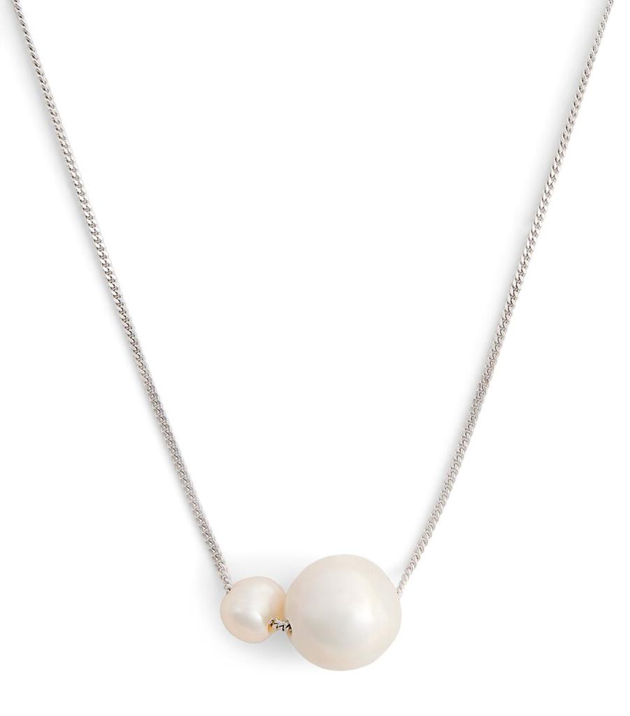 Completedworks Sterling Silver and Pearl One [Blank] Can Change the World Necklace
