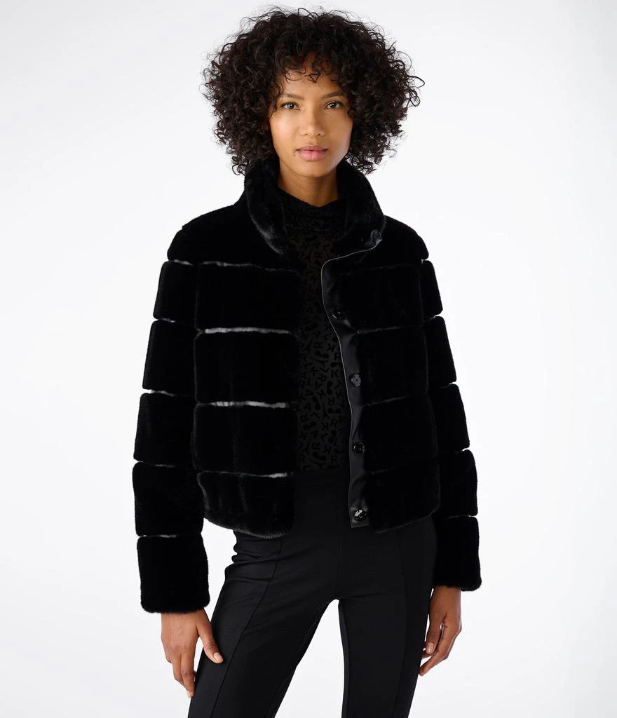 Karl Lagerfeld Paris FAUX MINK COZY JACKET 1