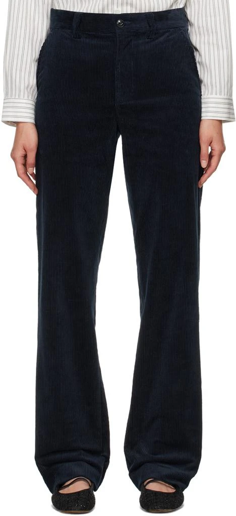A.P.C. Navy Brigitte Trousers 1