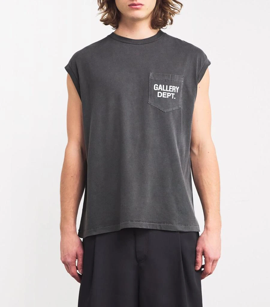 Gallery Dept Cotton-Blend Sleeveless Augi T-Shirt 3