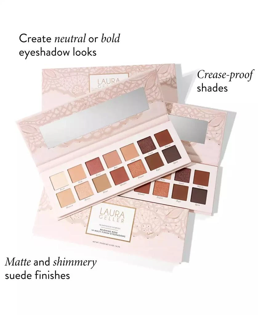 Laura Geller Seasonless Staples Reigning Rose 14 Multi-Finish Eyeshadows 4