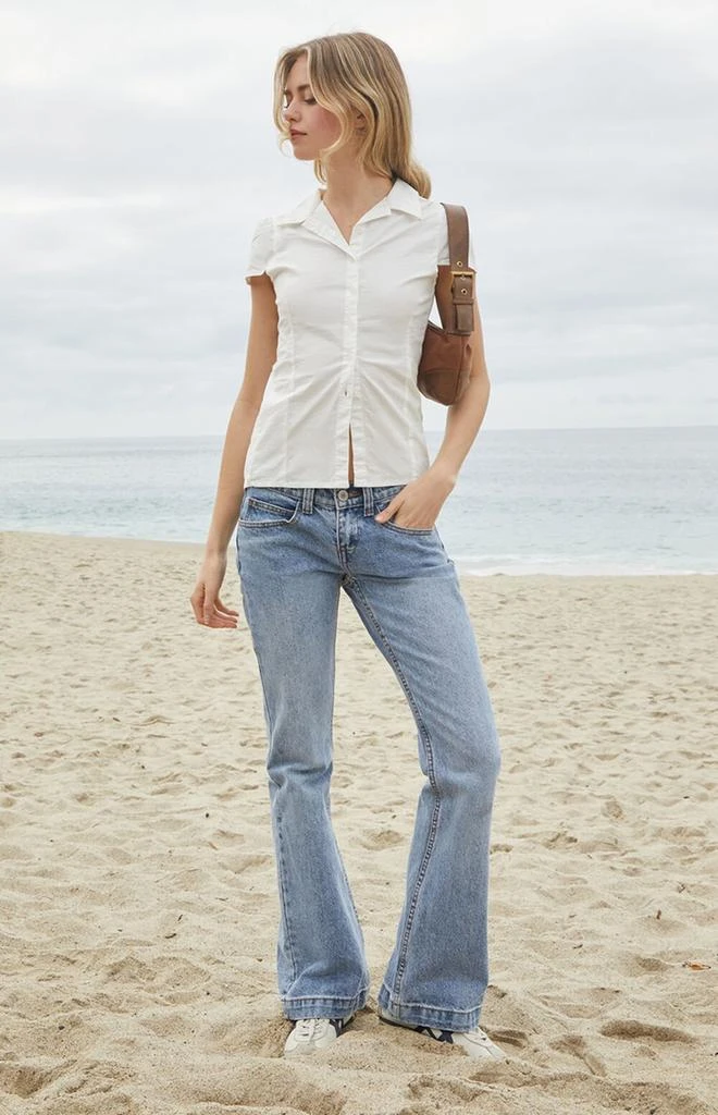 John Galt White Rue Collared Top 4