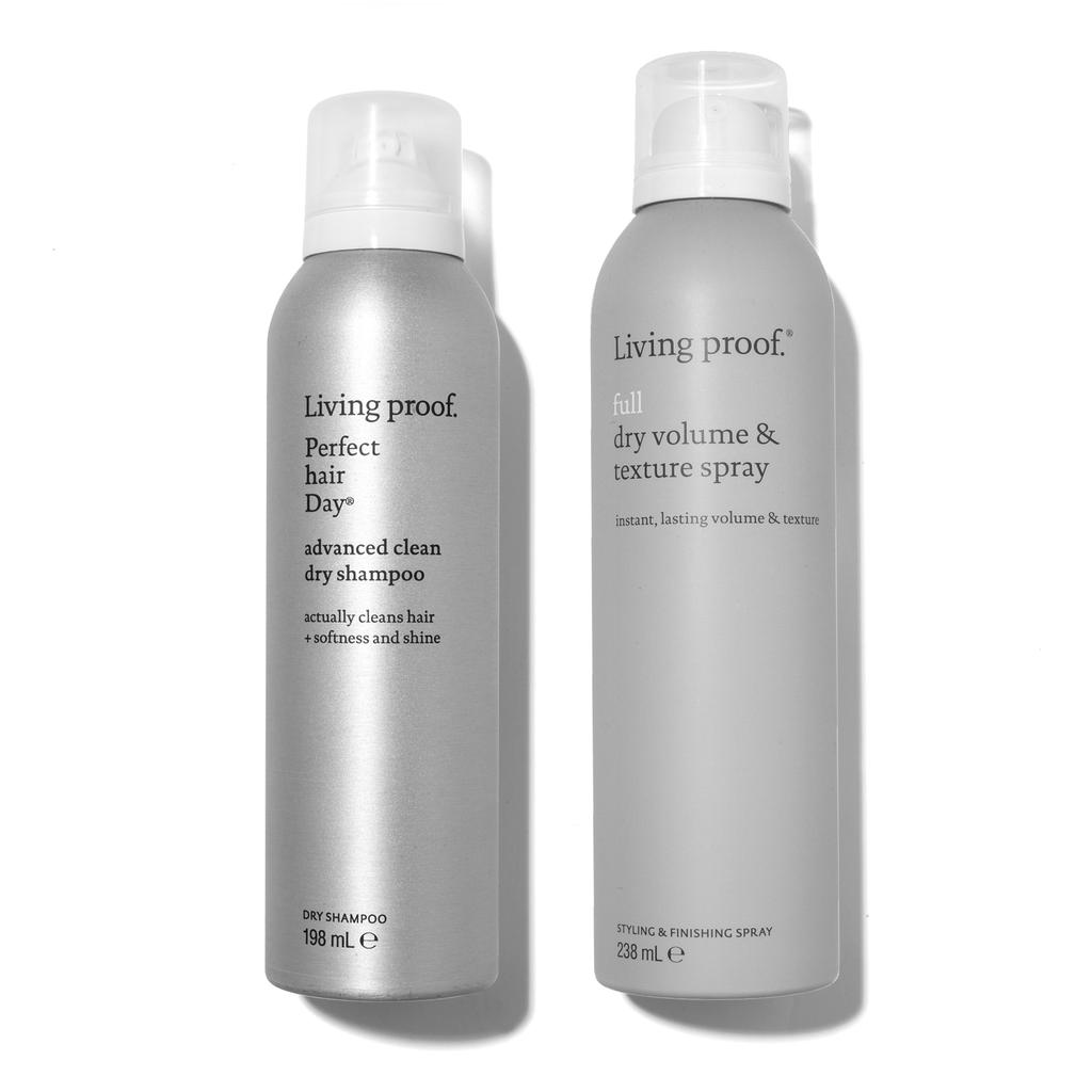 Living Proof Advanced Clean Dry Shampoo and Dry Volume Texture Spray Bundle