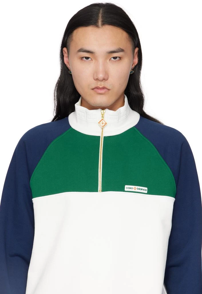 Casablanca Gold
Blue Crystal Monogram Earrings 3