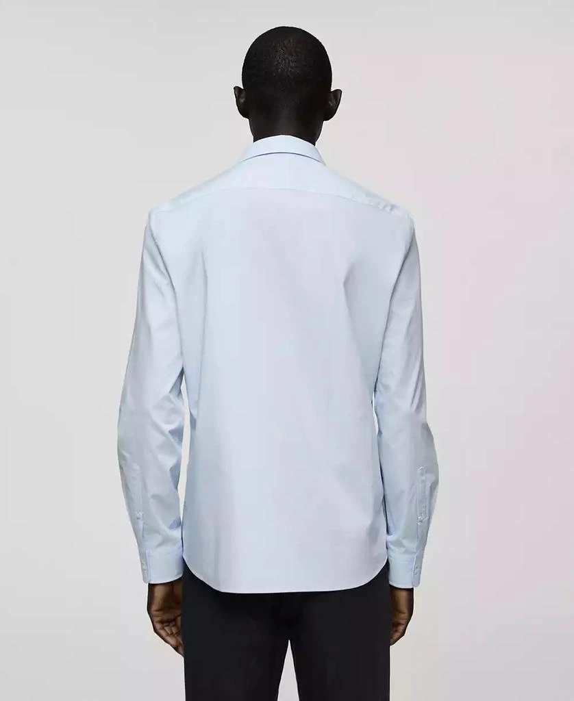 Mango Men's Cotton Long-Sleeved Shirt 4