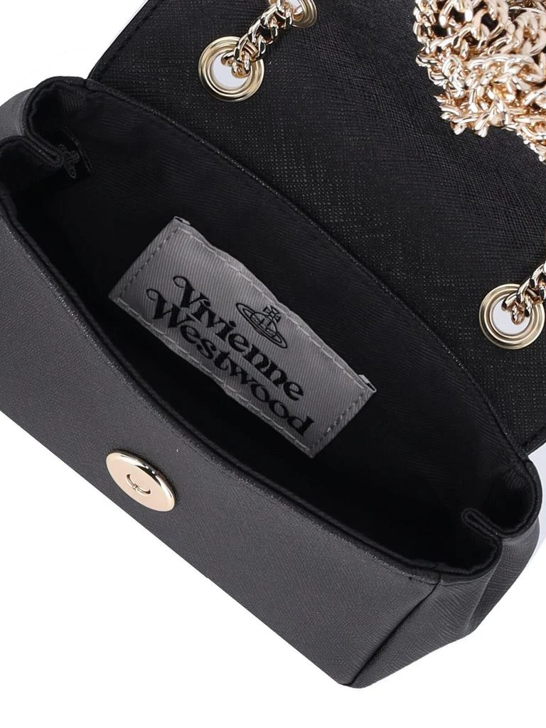 Vivienne Westwood Vivienne Westwood Orb Plaque Foldover Top Shoulder Bag 5