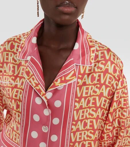 Versace Logo silk shirt 4