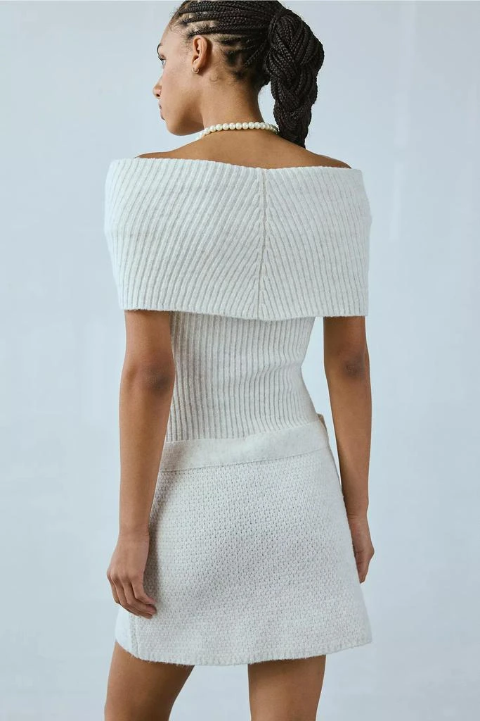 Kimchi Blue Kimchi Blue Elena Foldover Off-The-Shoulder Sweater Mini Dress 5